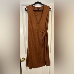 Banana Republic Faux Suede Wrap Dress